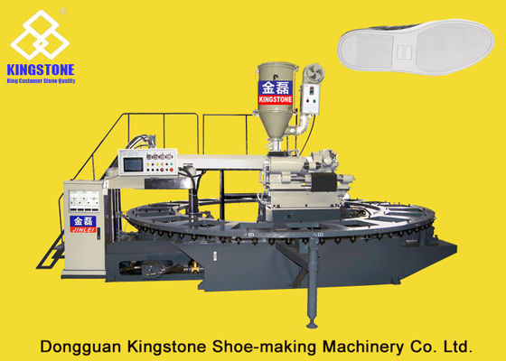 1명의 사람들은 기계에게 10/12/16/20/24/30의 역을 하는 단 하나 색깔 TPU TPR 발바닥을 운영합니다