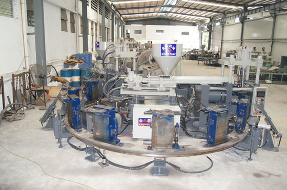 한 / 투 컬러 PVC 부츠 성형기, 플라스틱 비올 때 신는 장화 공장 생산 라인