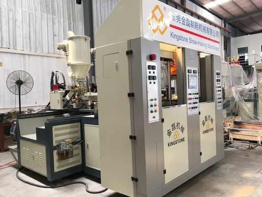 서보 기구에 의한 System/ 3.5*3.8*2.8m과 두 스테이션 2 분사기 열 가소성 폴리우레탄 수지 TR PVC TPR 유일한 성형기