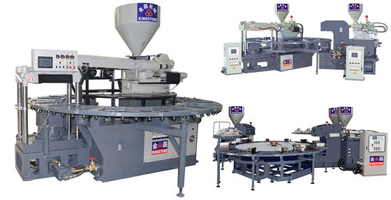 PVC 젤리 슈즈를 위한 회전식 플라스틱 신발 성형기는 부츠 샌들 슬리퍼들을 단락시킵니다