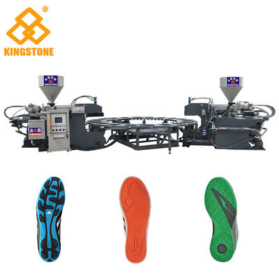 회전하는 3 색깔 TPR PVC 유일한 주입 기계 직접분사 조형