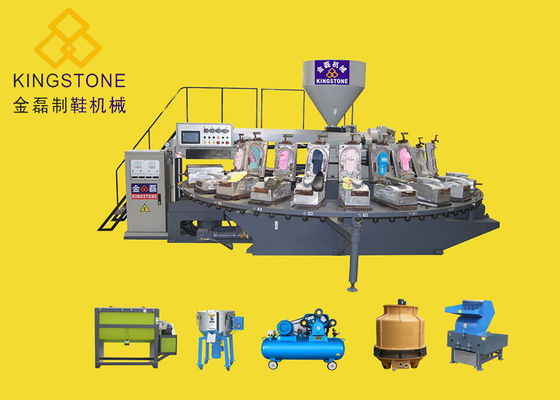 자동 플라스틱 슬리퍼 주입 성형기는 완전히 라인에서 설정했습니다