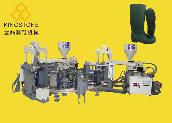 PVC 구머부트스 / 비올 때 신는 장화를 위한 투 컬러 사출 성형기